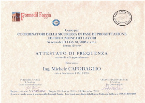Coordinatore Sicurezza Cantieri
