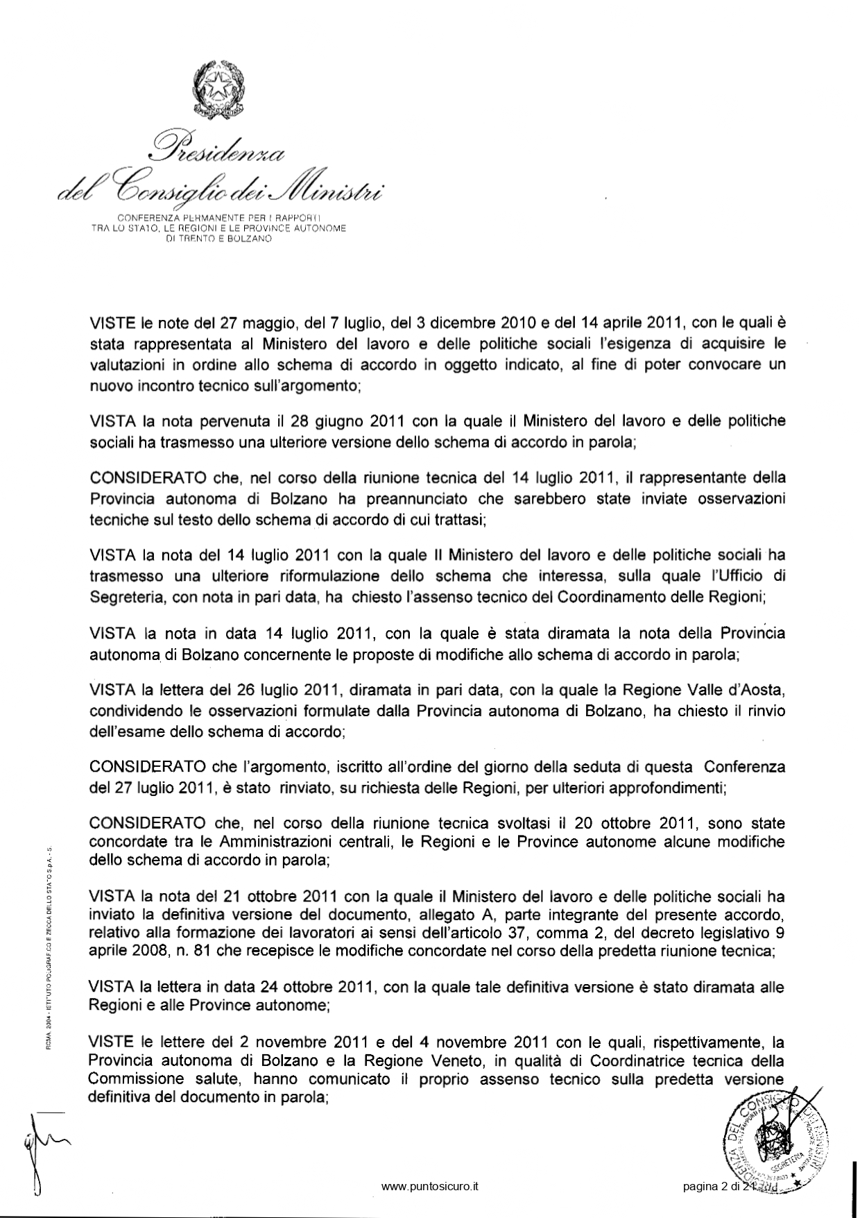 Docente-formatore per la sicurezza sul lavoro