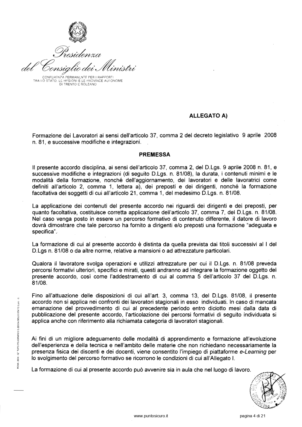 Docente-formatore per la sicurezza sul lavoro