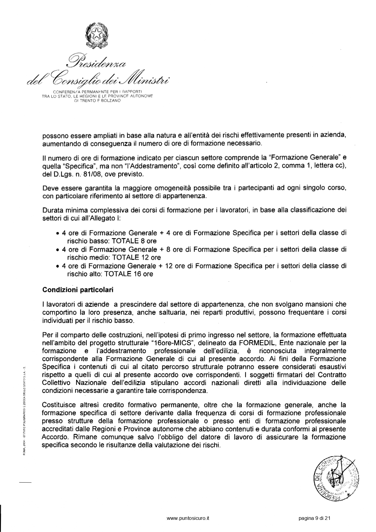 Docente-formatore per la sicurezza sul lavoro