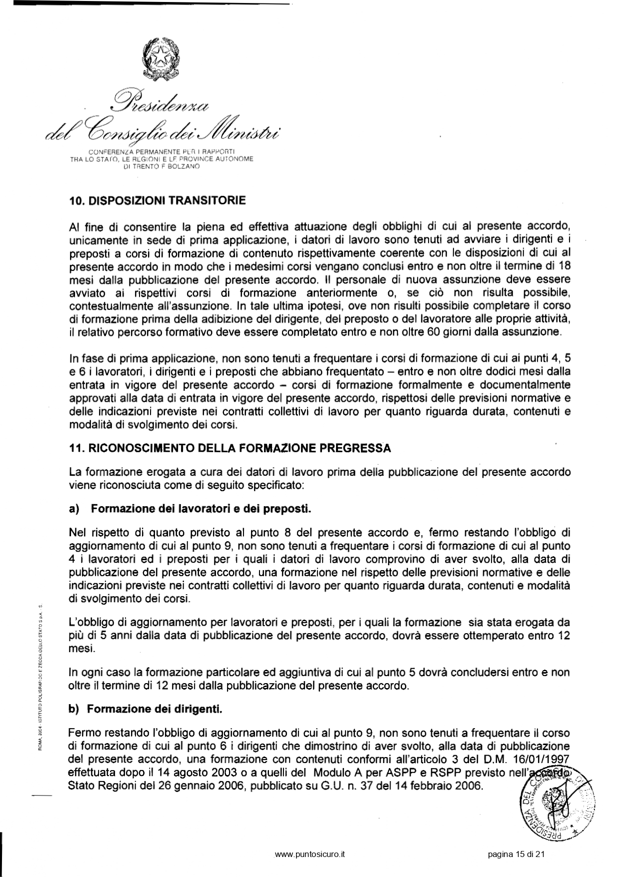 Docente-formatore per la sicurezza sul lavoro