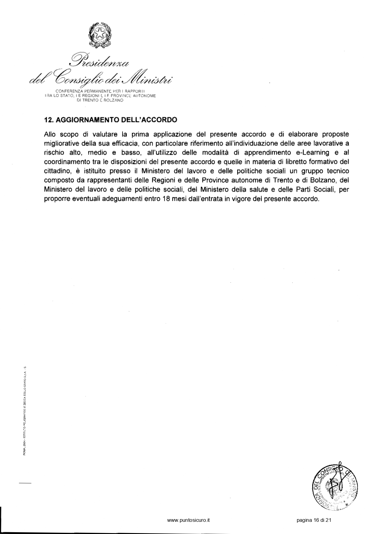 Docente-formatore per la sicurezza sul lavoro