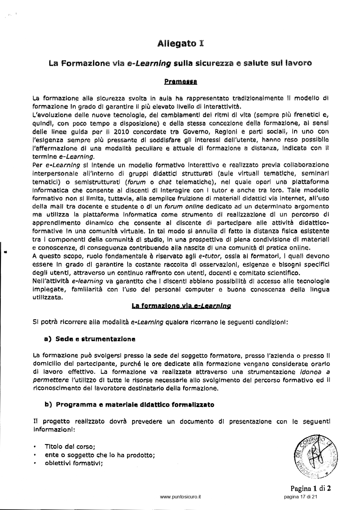 Docente-formatore per la sicurezza sul lavoro