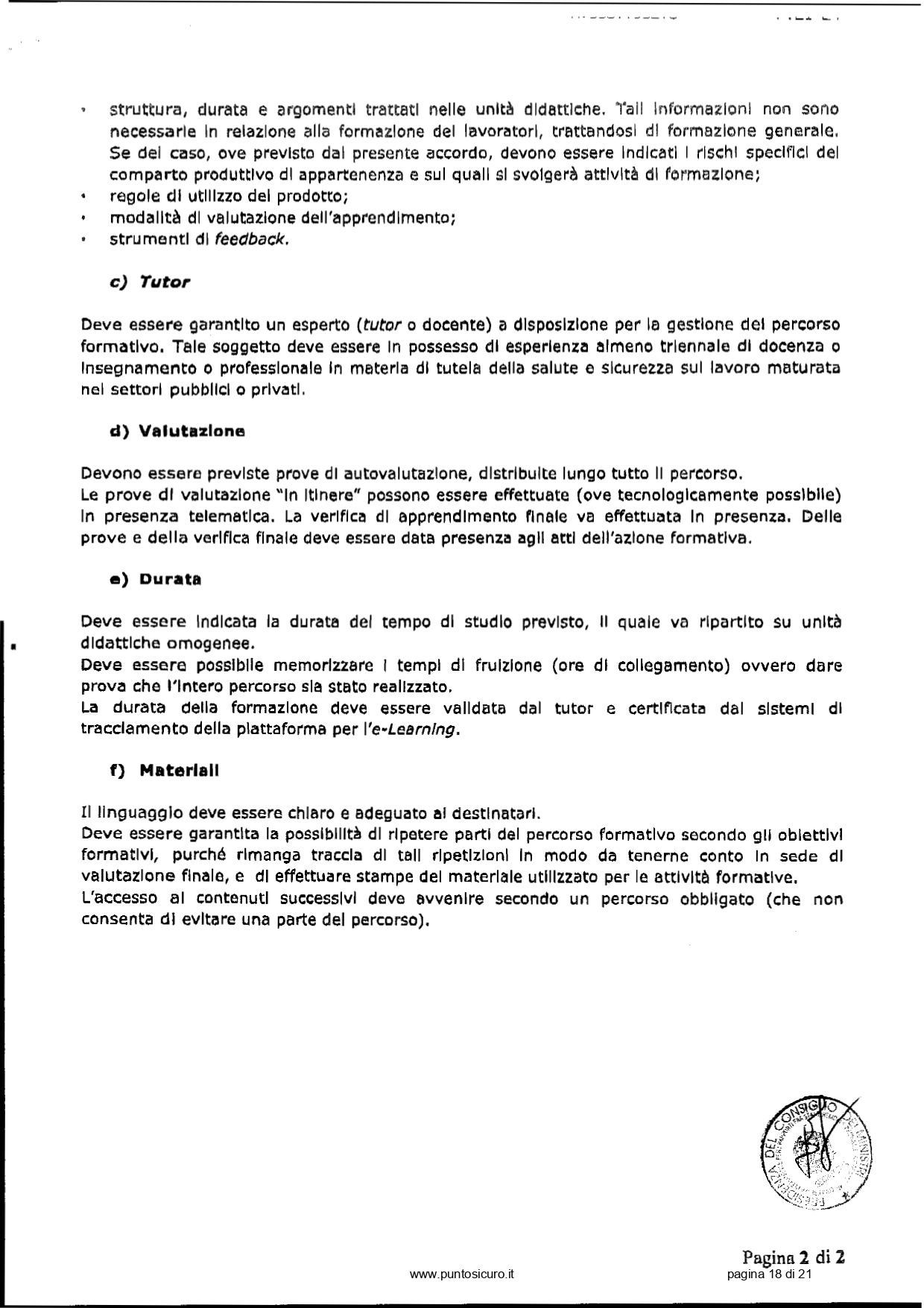 Docente-formatore per la sicurezza sul lavoro